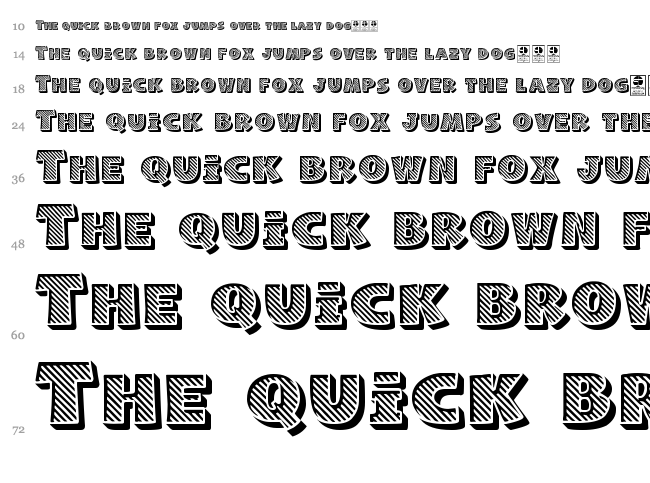 Naughty Squirrel font waterfall